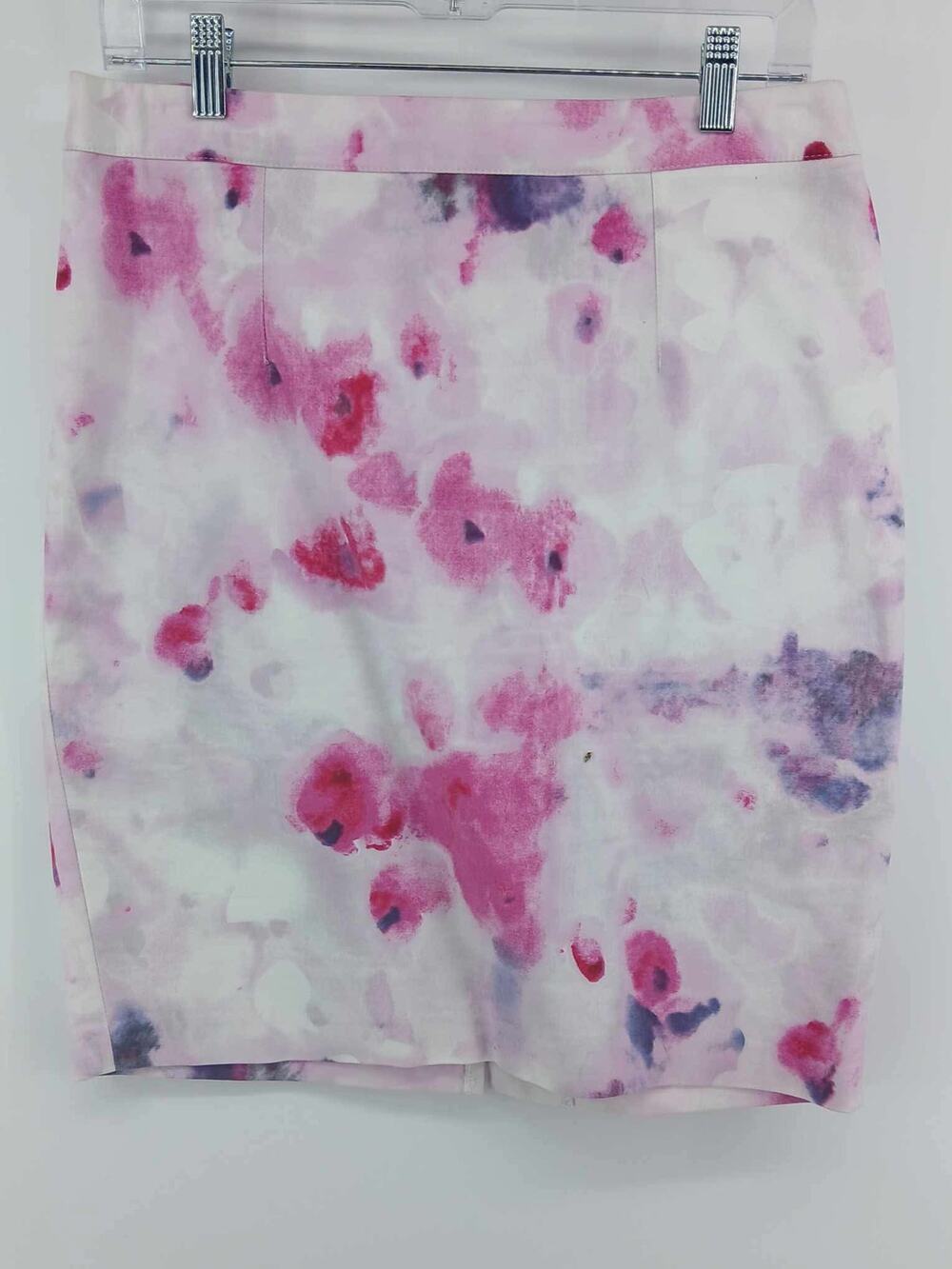 Willi Smith, watercolor floral print pencil skirt